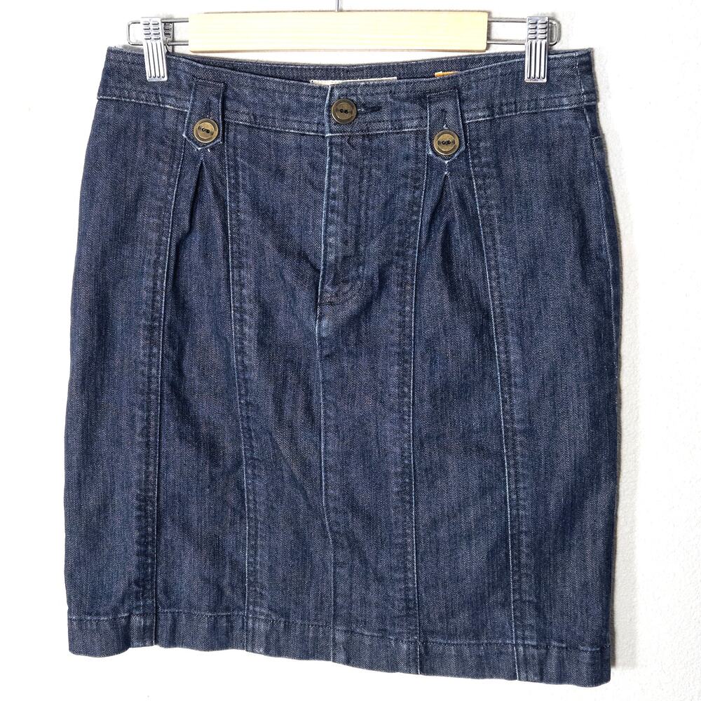 Pilcro and The Letterpress Skirt Size 27 Chambray Coastal Preppy Mini